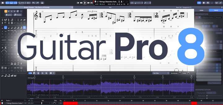 吉他打谱软件-Guitar Pro 8中文破解版